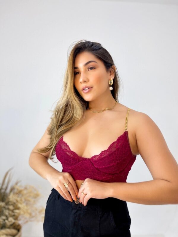 Cropped Deluxe Vinho - Image 2